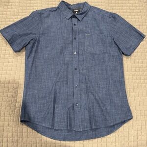Hurley Men's Navy One and Only Button Down Shirt